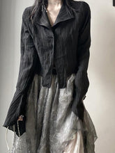 Gothic Schwarzes Hemd Yamamoto Style Dark Aesthetic Bluse Damen Unregelmäßige Designer Kleidung Emo Alt Kleidung Grunge Tops Y2k